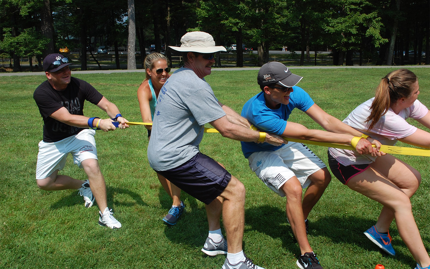 Teamwork is vital for our Olympics during your next family vacation or corporate retreat