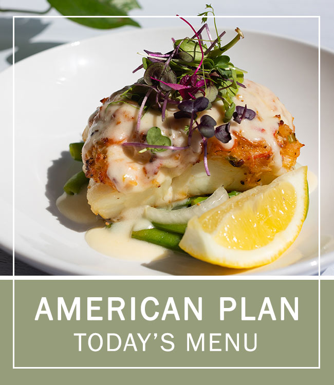 Today's American Plan menu