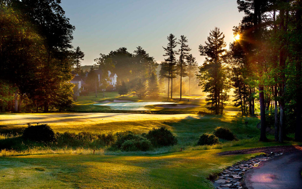 Woodloch golf course in the morning