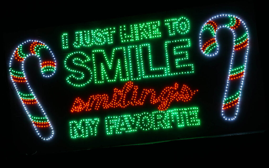 A light display to see when celebrating Christmas in The Poconos.