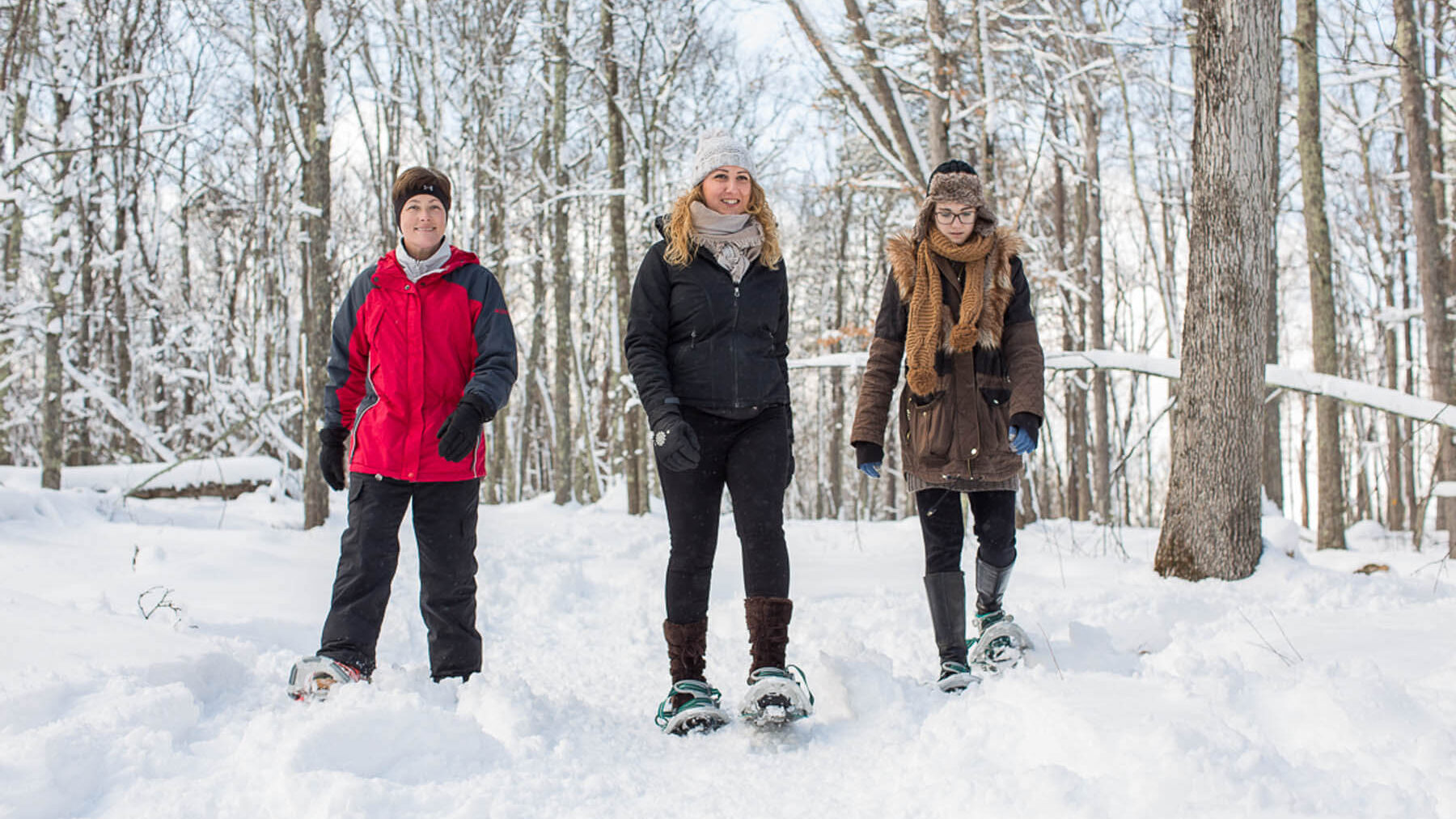 Photo of a group of people snowhsoeing in Pennsylvania